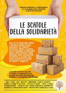 Iniziativa solidale: “Le scatola della solidarietà” – Fino al 15 dicembre – Scuola Primaria PASCOLI